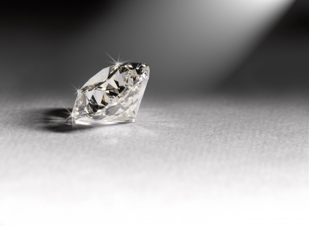 Closeup of a diamond jewel